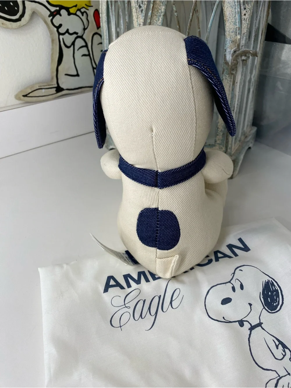 American Eagle Outfitters x Snoopy Dog Toy denim fabric